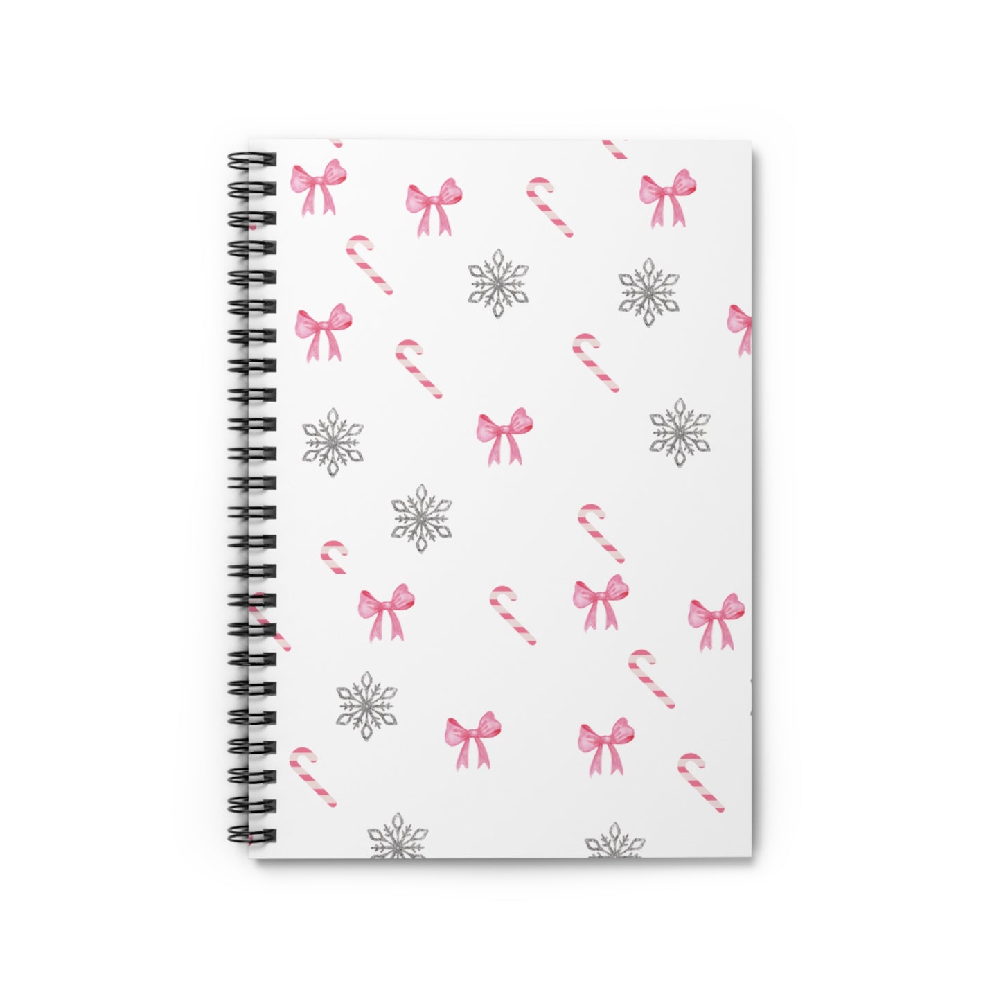 "pink christmas" Spiral Notebook - Ruled Line