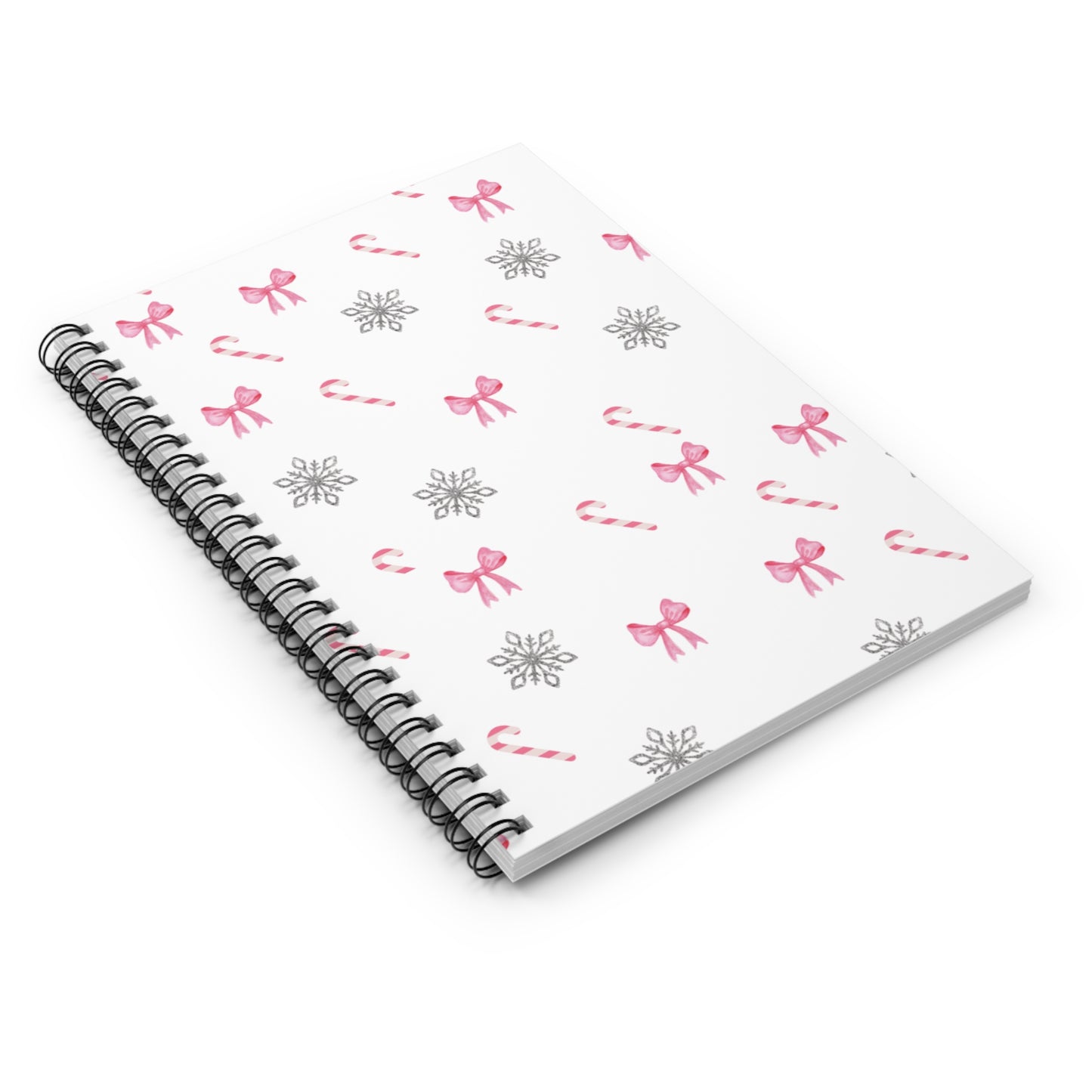 "pink christmas" Spiral Notebook - Ruled Line